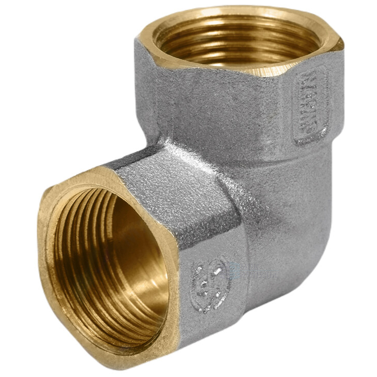 Угольник латунь никель Ду 20 (3/4") ВР/ВР 9001 ГОСТ 32585-2013 Aquasfera 9001-02 — изображение 10