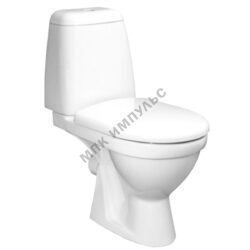 Унитаз-компакт горизонтальный выпуск нижний подвод с арматурой 2/реж слив кнопка без сиденья белый Baltic Jika 8.2428.6.000.242.9