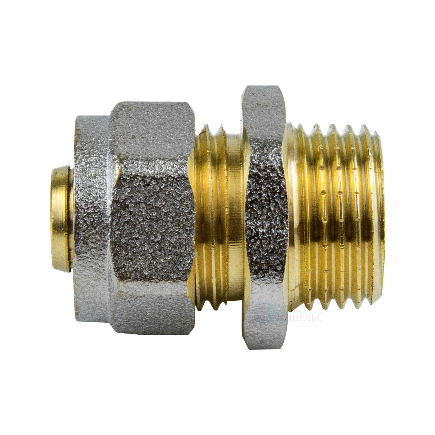 Муфта МП латунь никель обжим Дн 20х1/2" НР ГОСТ 32415-2013 7001 Aquasfera 7001-03 — изображение 11