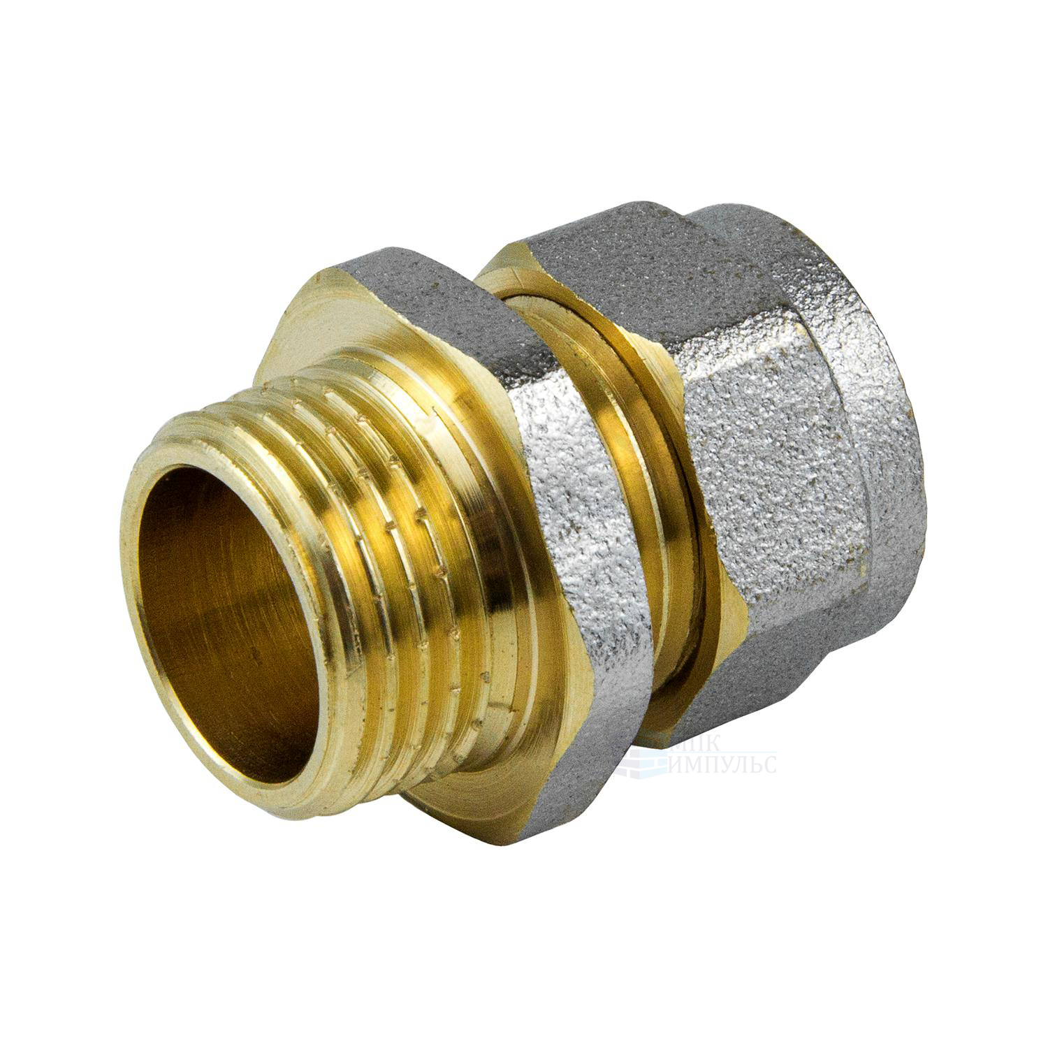 Муфта МП латунь никель обжим Дн 26х3/4" НР ГОСТ 32415-2013 7001 Aquasfera 7001-05 — изображение 14