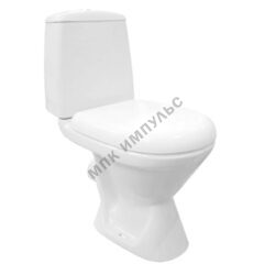 Унитаз-компакт горизонтальный выпуск нижний подвод с арматурой 2/реж слив кнопка без сиденья белый Zeta Jika 8.2539.6.000.242.9