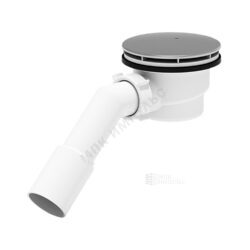 Сифон для поддона 1 1/2"x90/40 h=65мм с переходной трубкой 45гр слив крышка D=115мм АНИ Пласт E321C
