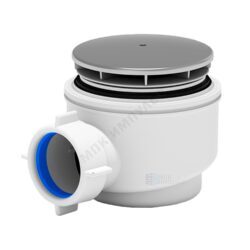 Сифон для поддона 1 1/2"x60/40 h=74мм слив крышка D=90мм АНИ Пласт E510C