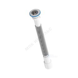 Сифон для умывальника гофрированный 1 1/4"x32/40 удлиненный выпуск с нержавеющей решёткой D=65мм АНИ Пласт G217