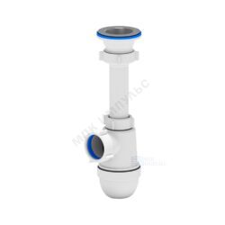 Сифон для кухонной мойки бутылочный 1 1/2"x40 выпуск с нержавеющей решёткой D=70мм Ани АНИ Пласт C0100