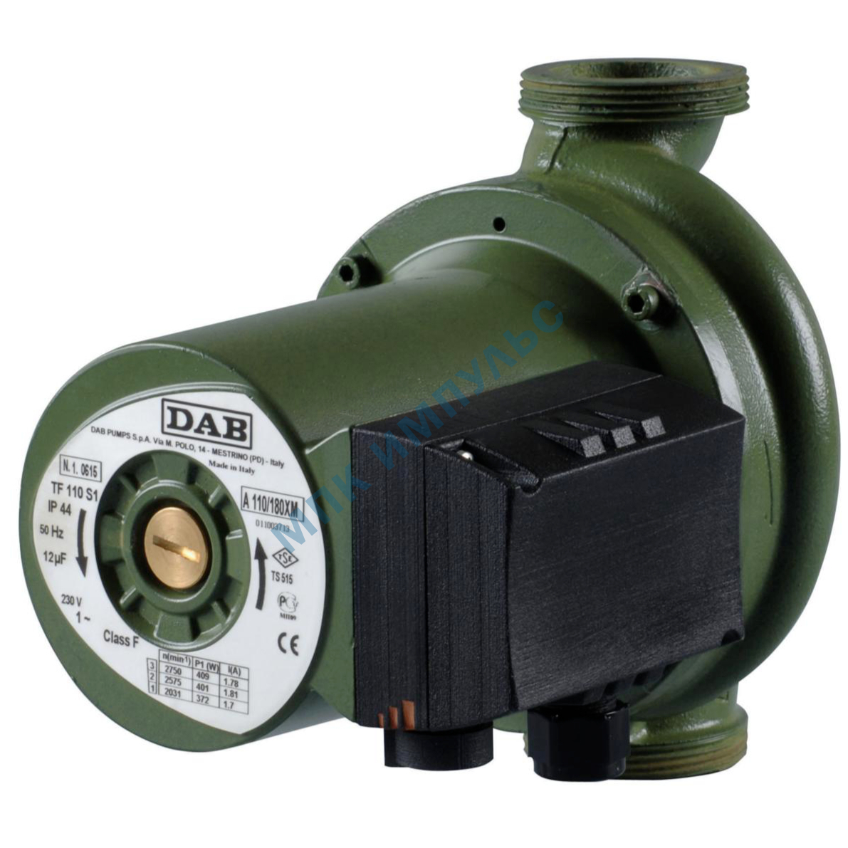 Насос циркуляционный с мокрым ротором A 50/180 XM PN10 1х230В/50Гц DAB 505802041