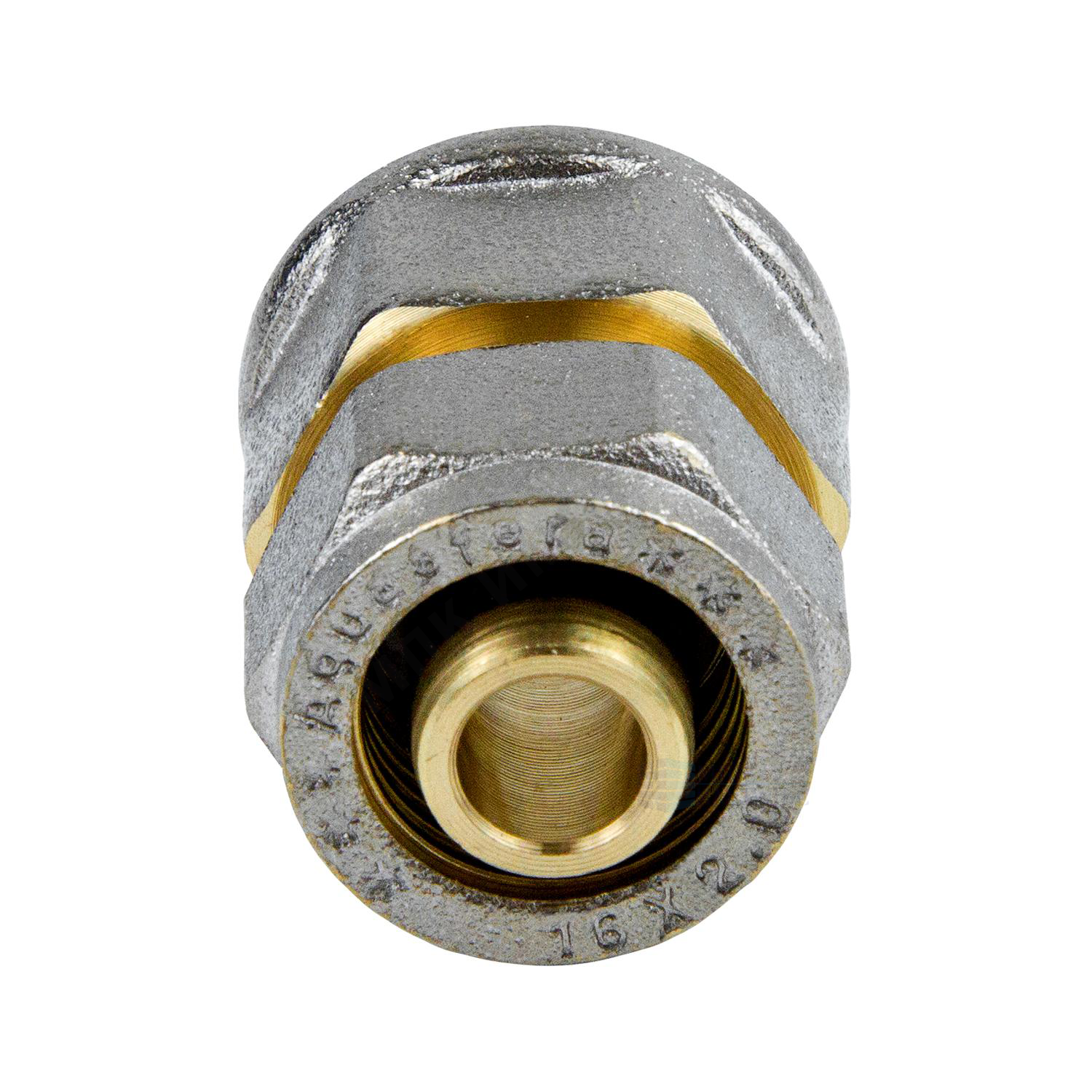 Муфта МП латунь никель обжим Дн 26х1" ВР ГОСТ 32415-2013 7002 Aquasfera 7002-06 . — изображение 13