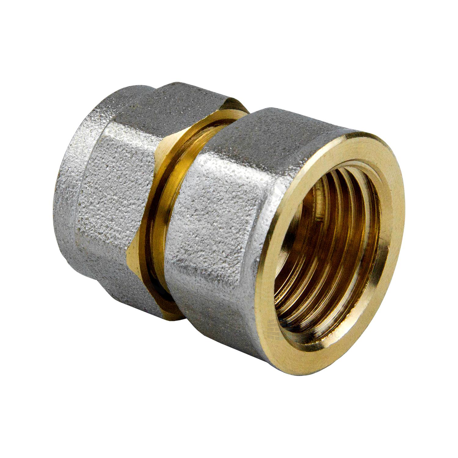 Муфта МП латунь никель обжим Дн 20х1/2" ВР ГОСТ 32415-2013 7002 Aquasfera 7002-03 — изображение 16
