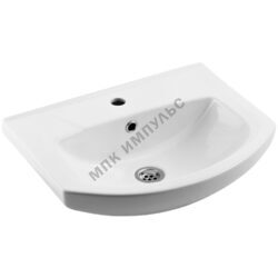 Умывальник мебельный Элеганс 50 1 отверстие под смеситель по центру белый Rosa (Кировская керамика)