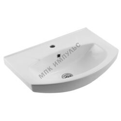 Умывальник мебельный Элеганс 55 1 отверстие под смеситель по центру белый Rosa (Кировская керамика)