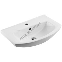 Умывальник мебельный Элеганс 65 1 отверстие под смеситель по центру белый Rosa (Кировская керамика)